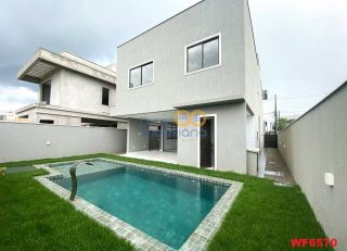CIDADE ALPHA - RESIDENCIAL TERRAS 3: MA3 Casa duplex com 4 suítes, 4 vagas de garagem, quintal com piscina