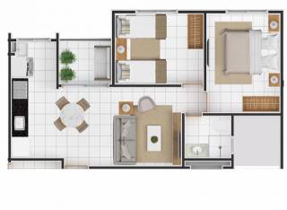 Apartamento com 2 dormitórios à venda, 52 m² por R$ 122.000,00 - Planalto - Natal/RN
