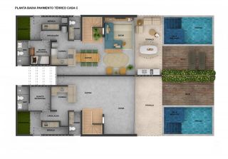 Casas Para Vender Beira Mar de Carneiros - 3 a 5 suítes Piscina privativa