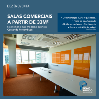 Sala Comercial Para Vender no Paiva. 33m². Novo Mundo Empresarial.