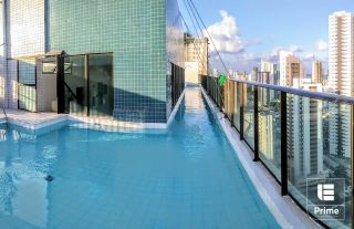 Apartamento 01 quarto 30m²  Boa Viagem Piscina no Rooftop