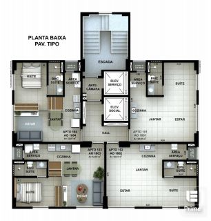 Apartamento com 1 quarto para Vender, próximo ao Shopping Center Recife