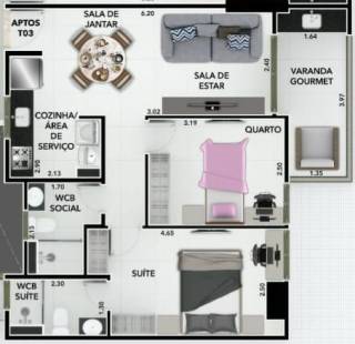 Apartamento com 3 dormitórios à venda, 80 m² por R$ 410.000 - Bessa - João Pessoa/PB