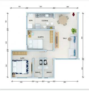 Cobertura Para Vender com 02 quartos e 01 suíte no bairro Santa Mônica em Belo Horizonte