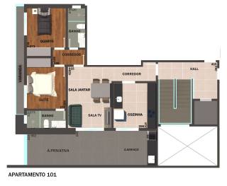 Apartamento Para Vender com 02 quartos 01 suítes no bairro Inconfidentes em Contagem