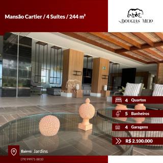 Mansão Cartier / 4 Suítes / 244 m².