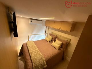 Studio com Mezanino Finamente Decorado 32 m2.