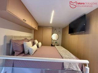 Studio com Mezanino Finamente Decorado 32 m2.