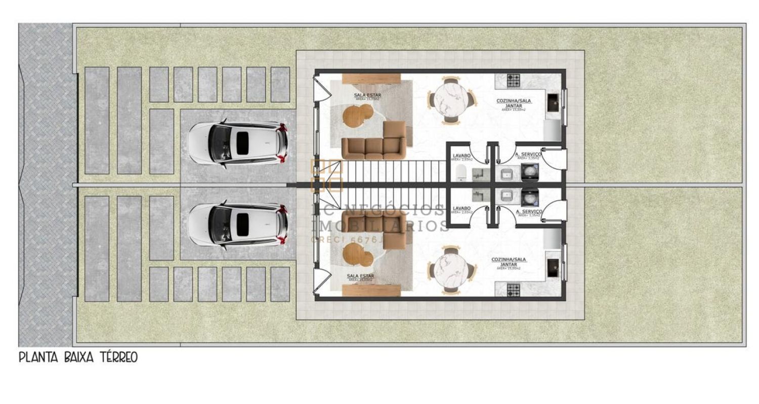 Sobrado Para Vender com 2 quartos 2 suítes no bairro Ponte do Imaruim em Palhoça