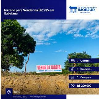 Terreno para Vender na BR 235 em Itabaiana