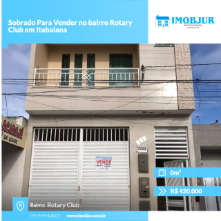 Sobrado Para Vender no bairro Rotary Club em Itabaiana