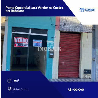 Ponto Comercial para Vender no Centro em Itabaiana